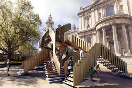 ENDLESS STAIR se abre al público frente a Tate Modern