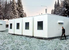 ABS fabrica un módulo habitable para Suecia con su panel especial BAUKIT