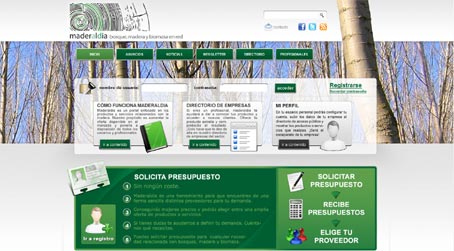 MADERALDIA.COM, una web para poner en contacto proveedores y clientes de madera y biomasa