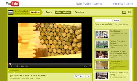 CONFEMADERA difunde vídeos sectoriales a través de su canal en YouTube