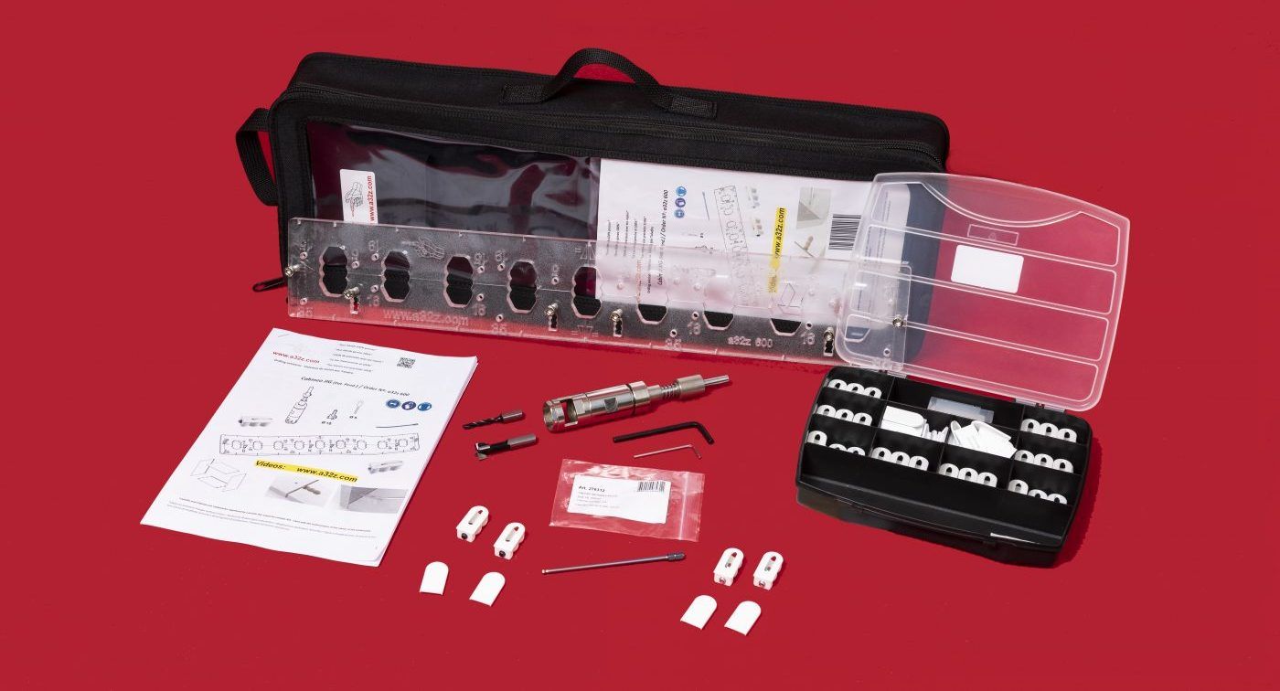 a32z ha desarrollado una plantilla para mecanizar CABINEO, el nuevo conector de LAMELLO
