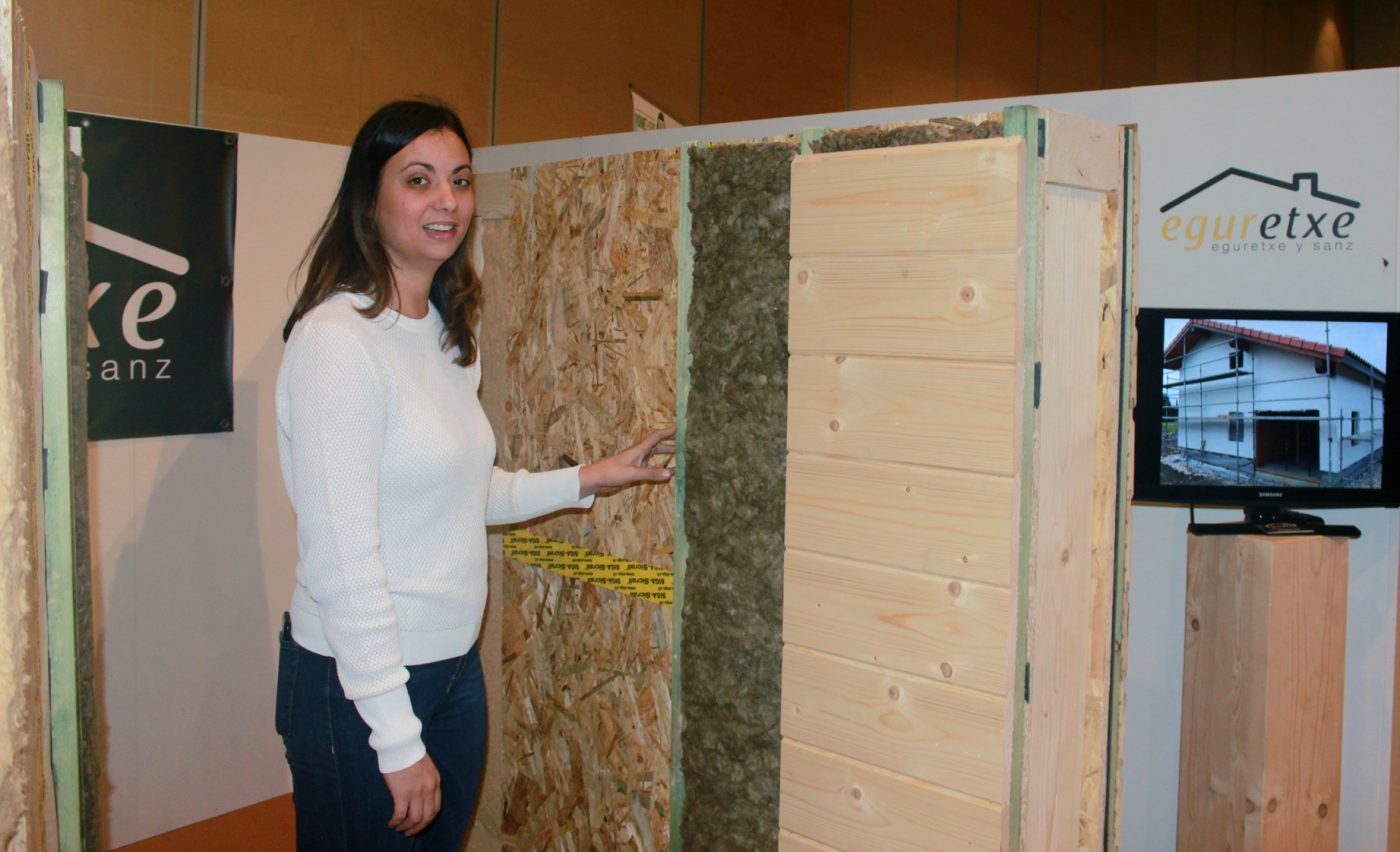 EGURETXE muestra sus avances en tabiquería para casas de madera