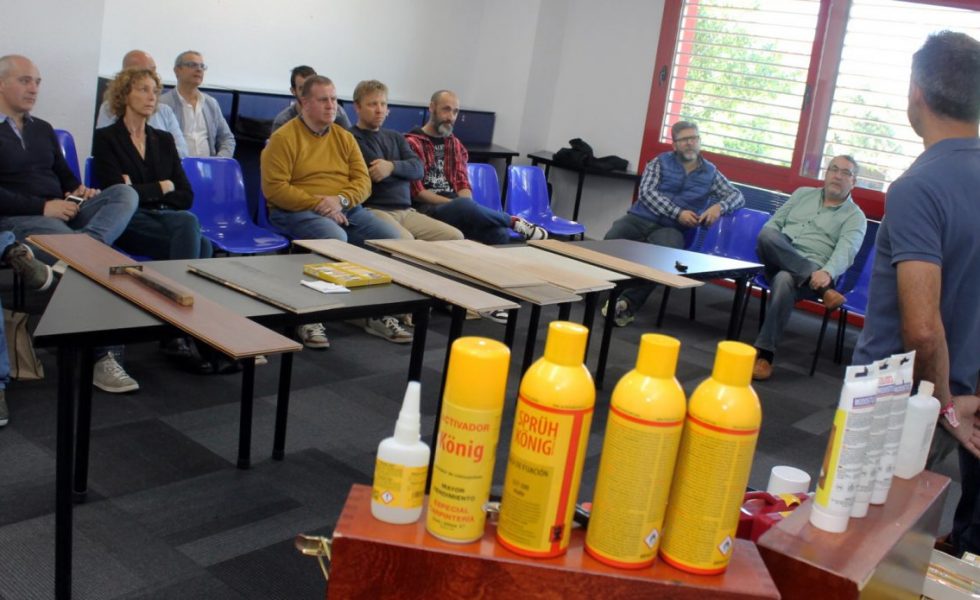 KÖNIG ofrece a los Socios de ACIP una demostración de reparación de parquet