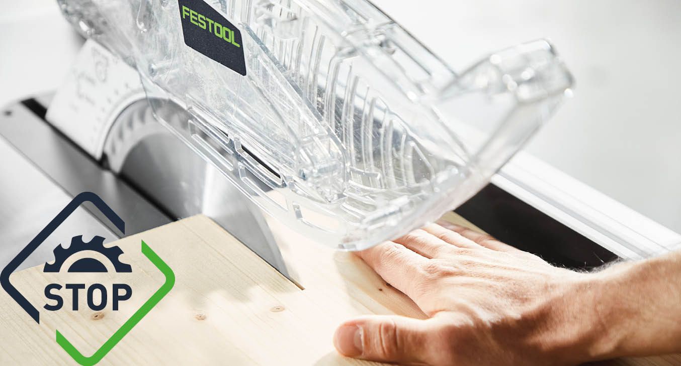 TKS 80, la primera sierra FESTOOL con la innovadora tecnología SawStop, protege tus dedos