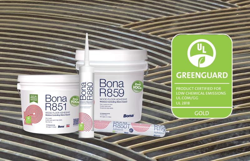 Certificación Greenguard Gold para la familia de adhesivos BONA