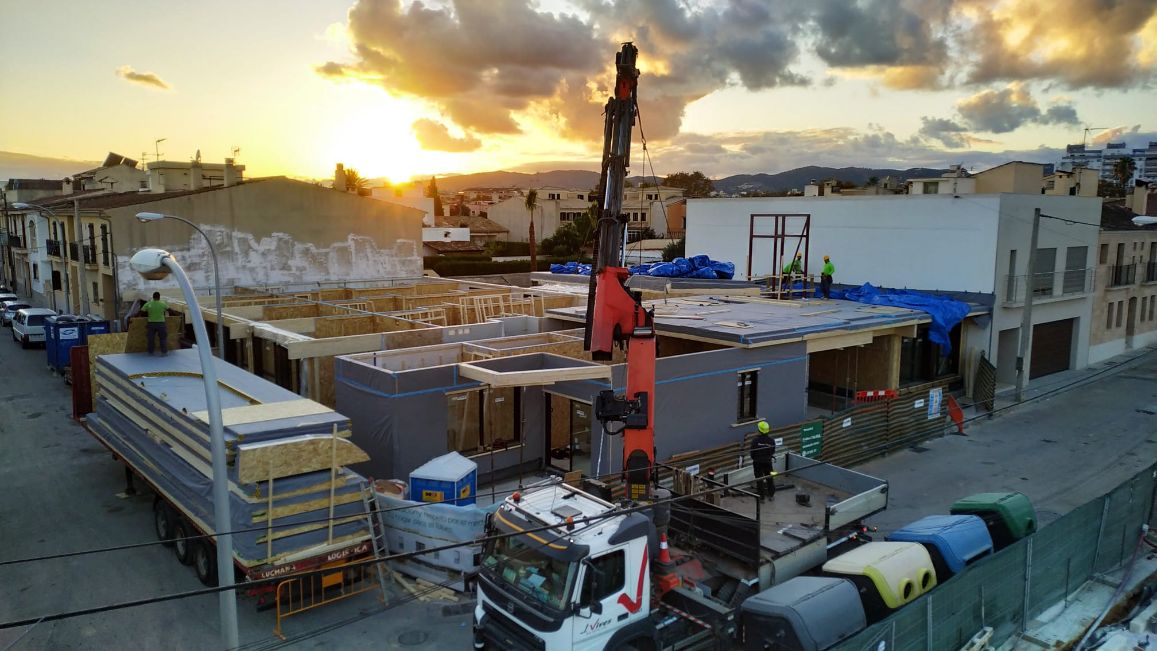 ARQUIMA construye el primer edificio plurifamiliar con estructura de madera de Baleares