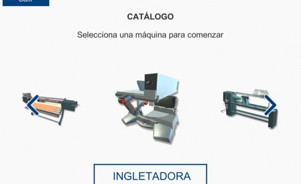 Nuevo catálogo interactivo 3D de maquinaria de madera para Formación Profesional