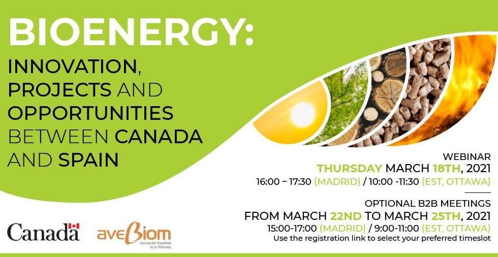 Innovación, proyectos y oportunidades en el sector de la bioenergía entre Canadá y España