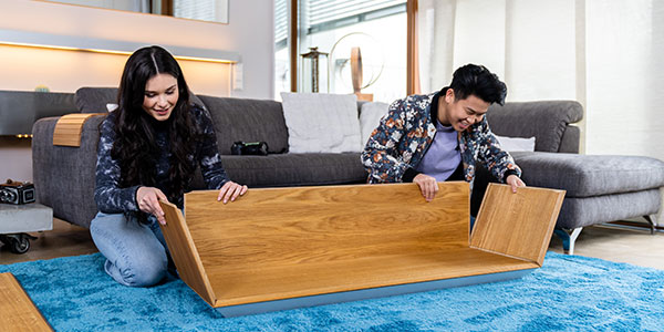 Nuevo concepto de tecnología clic para muebles