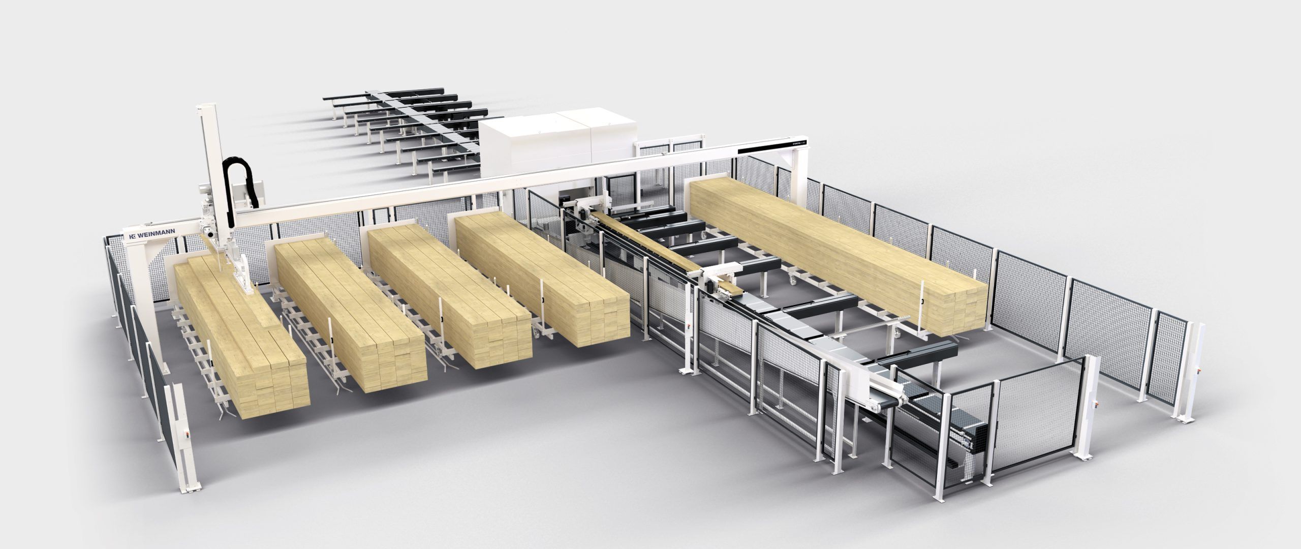 Alimentador automático para el procesamiento de vigas STORETEQ H-300