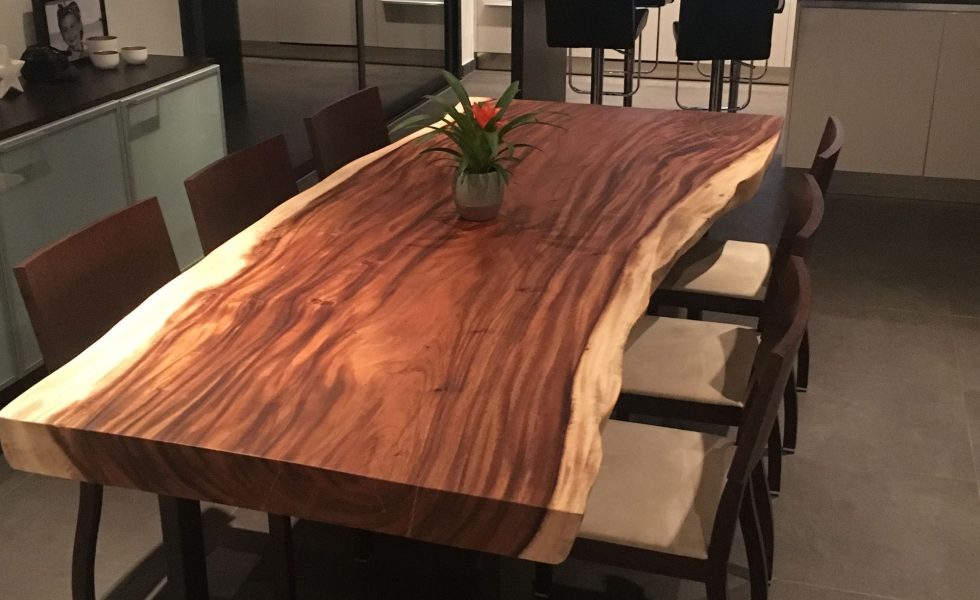 Mesas de diseño exclusivo de madera maciza