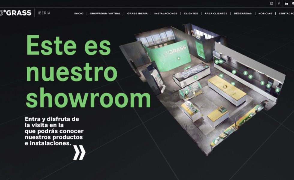 GRASS Iberia presenta su nueva web y su showroom virtual