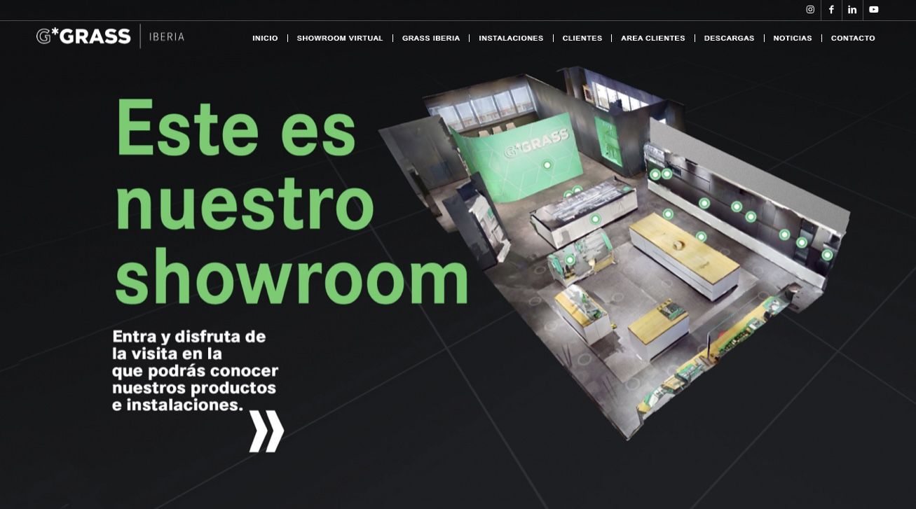 GRASS Iberia presenta su nueva web y su showroom virtual