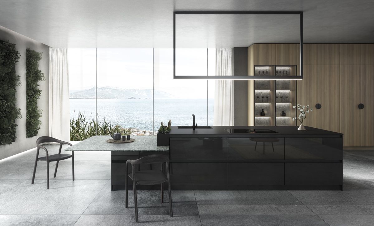 Cocina vanguardista con la colección Tmatt Elba y Crystal Negro