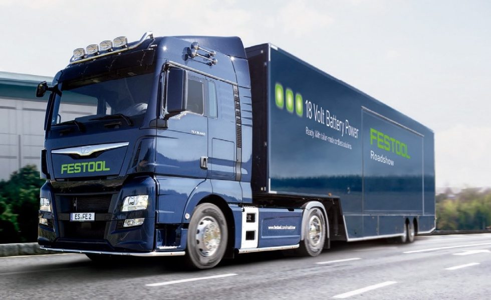 El camión de FESTOOL se pone en ruta por toda la Península Ibérica