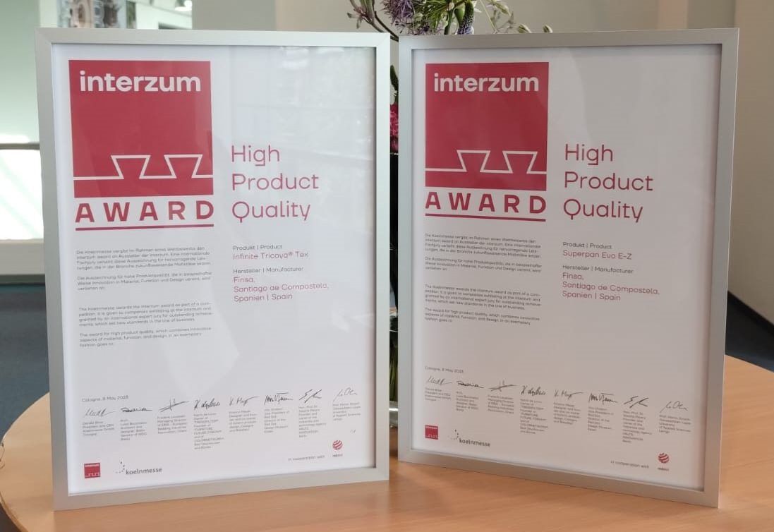 interzum Awards premia el carácter innovador de FINSA en el desarrollo de soluciones en madera