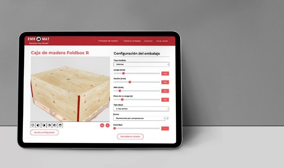 Grupo EMBAMAT presenta su configurador de embalajes de madera
