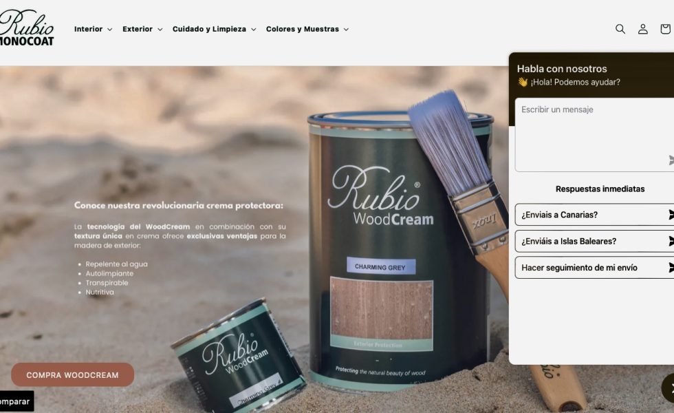 RUBIO MONOCOAT IBÉRICA dinamiza su tienda online