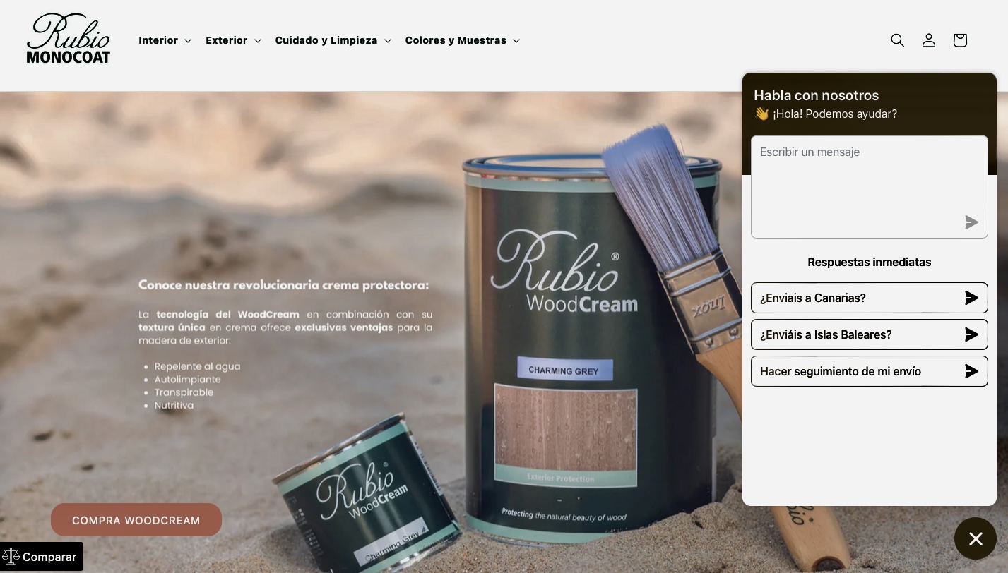 RUBIO MONOCOAT IBÉRICA dinamiza su tienda online