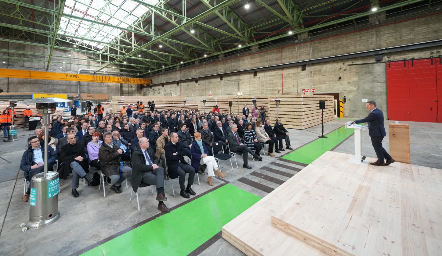 EGOIN abre en Legutio la mayor planta de madera CLT del sur de Europa
