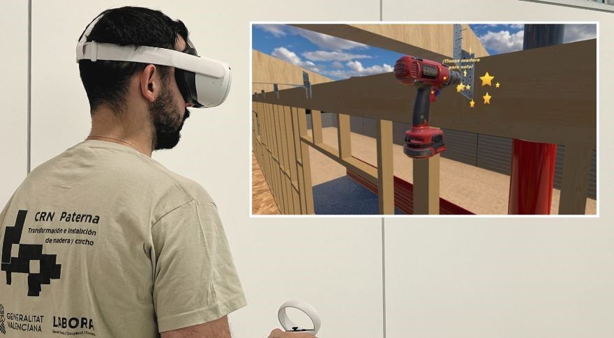 LABORA y el CENTRO DE MADERA Y CORCHO presentan un simulador virtual para el montaje de construcciones con madera