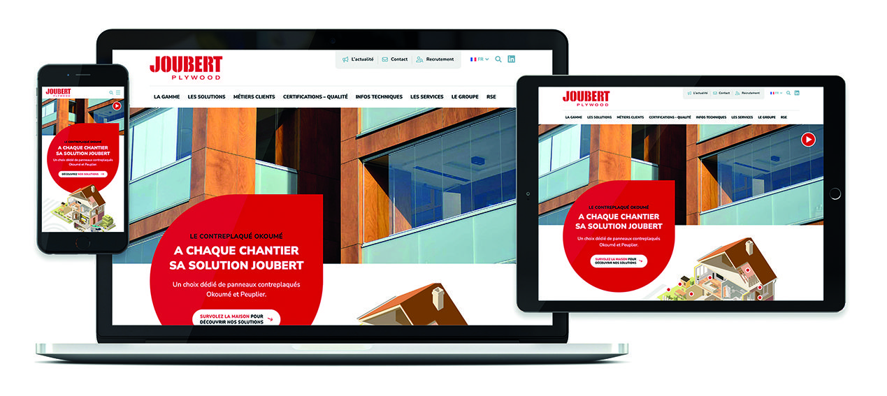 JOUBERT Plywood lanza su nuevo sitio web