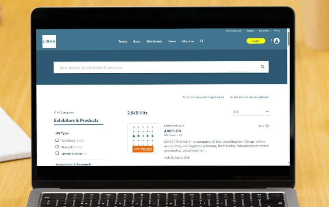 Ya está activa la búsqueda de expositores y productos para LIGNA25