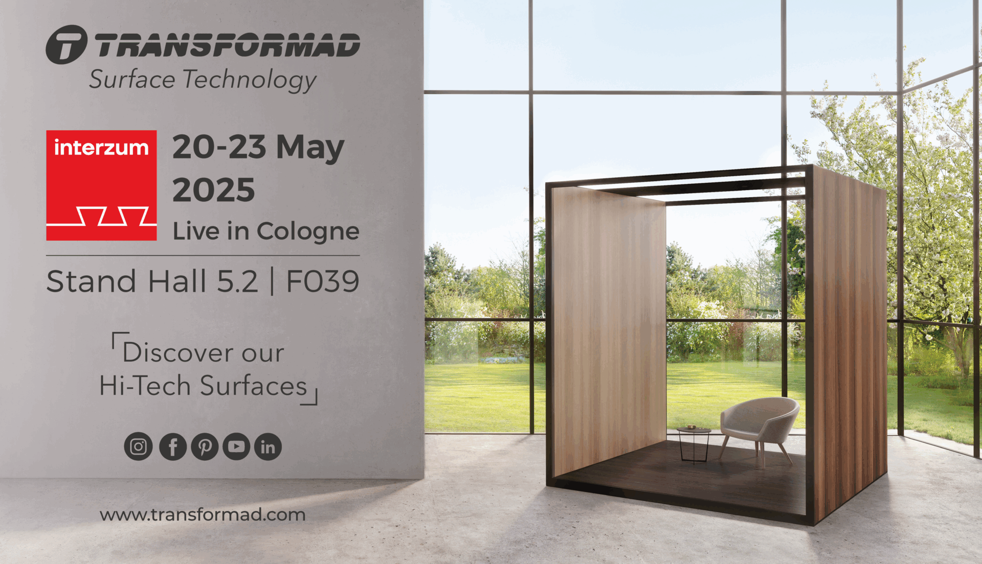 TRANSFORMAD presentará sus últimas innovaciones en interzum